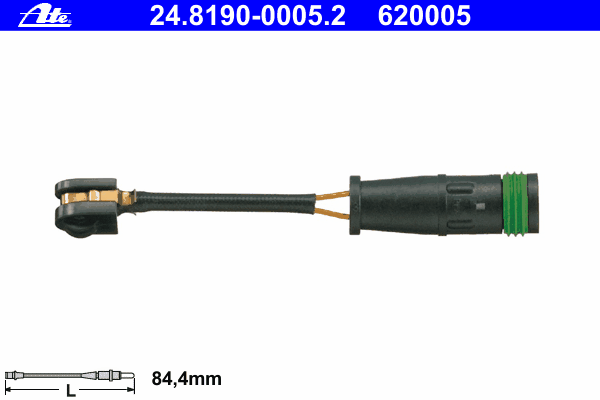 Сигнализатор, износ тормозных колодок ATE 24.8190-0005.2