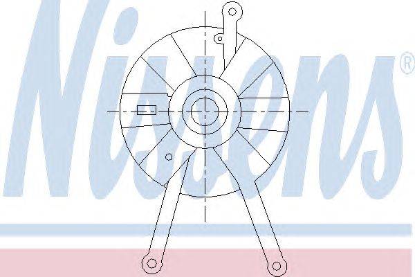 Вентилятор, конденсатор кондиционера NISSENS 85463