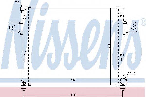 Радиатор, охлаждение двигателя NISSENS 61022