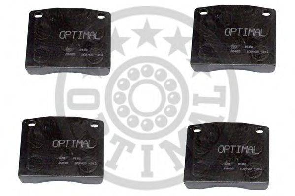 Комплект тормозных колодок, дисковый тормоз OPTIMAL 9192