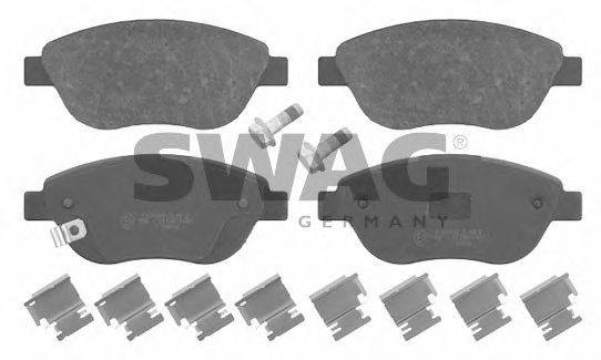 Комплект тормозных колодок, дисковый тормоз SWAG 40 91 6630
