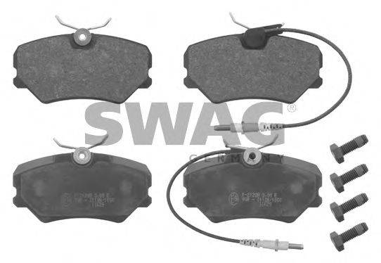 Комплект тормозных колодок, дисковый тормоз SWAG 62916818