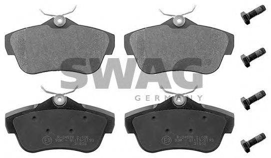Комплект тормозных колодок, дисковый тормоз SWAG 62916891