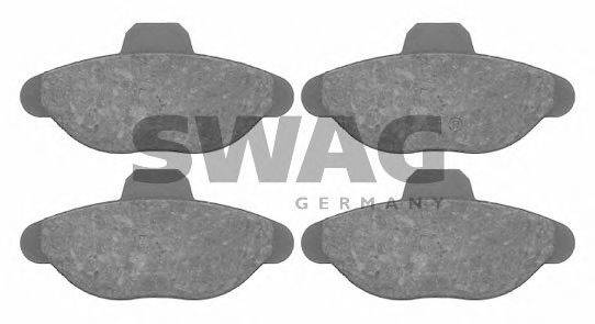 Комплект тормозных колодок, дисковый тормоз SWAG 70916082
