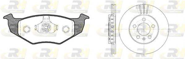 Комплект тормозов, дисковый тормозной механизм ROADHOUSE 8609.06