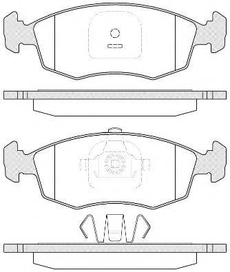 Комплект тормозных колодок, дисковый тормоз REMSA 0172.35