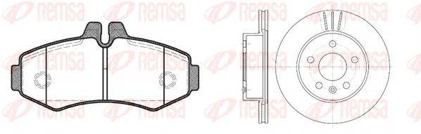 Комплект тормозов, дисковый тормозной механизм REMSA 8701.00