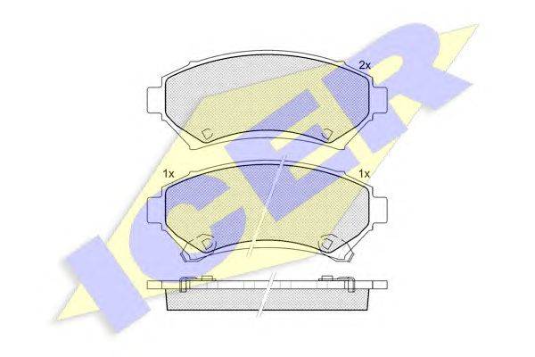 Комплект тормозных колодок, дисковый тормоз MAGNETI MARELLI BP1071