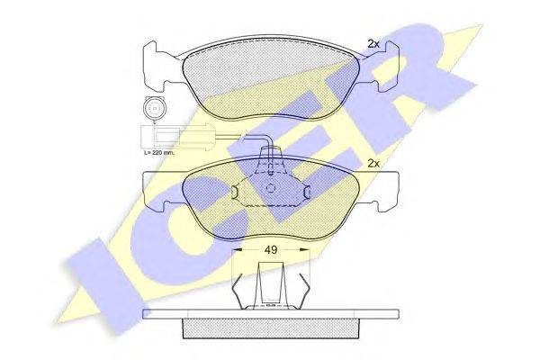 Комплект тормозных колодок, дисковый тормоз JURID 571888B
