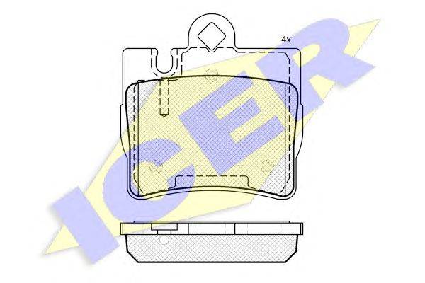 Комплект тормозных колодок, дисковый тормоз FIRST LINE 3429