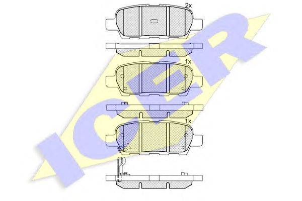 Комплект тормозных колодок, дисковый тормоз LUCAS ELECTRICAL GDB3393