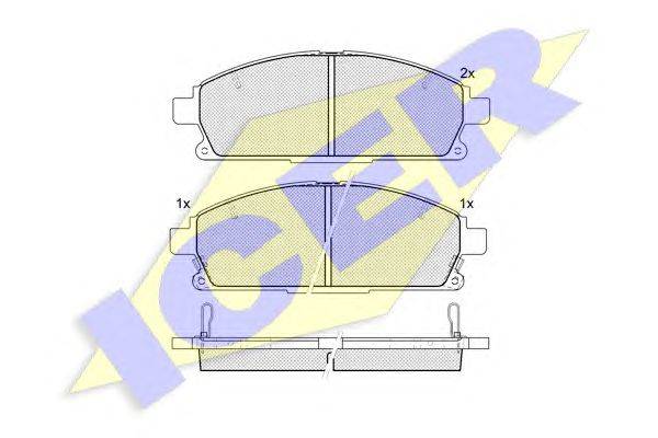 Комплект тормозных колодок, дисковый тормоз REMSA 267400