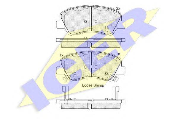 Комплект тормозных колодок, дисковый тормоз PAGID 8DB355020231