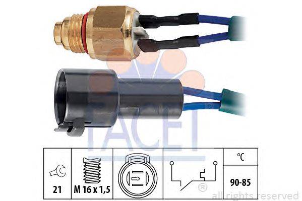 Термовыключатель, вентилятор радиатора FACET 75094