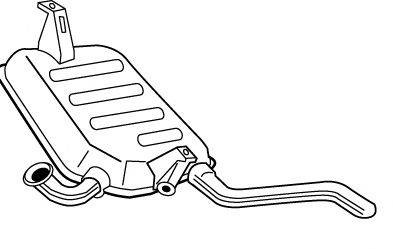 Глушитель выхлопных газов конечный WALKER 22709