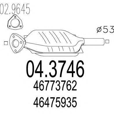 Катализатор MTS 04.3746