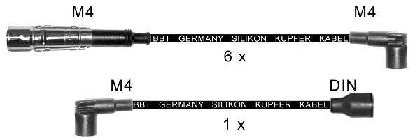 Комплект проводов зажигания BBT ZK418