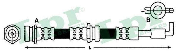 Тормозной шланг LPR 6T48552