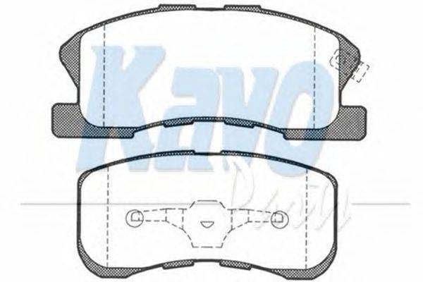 Комплект тормозных колодок, дисковый тормоз KAVO PARTS BP-1510