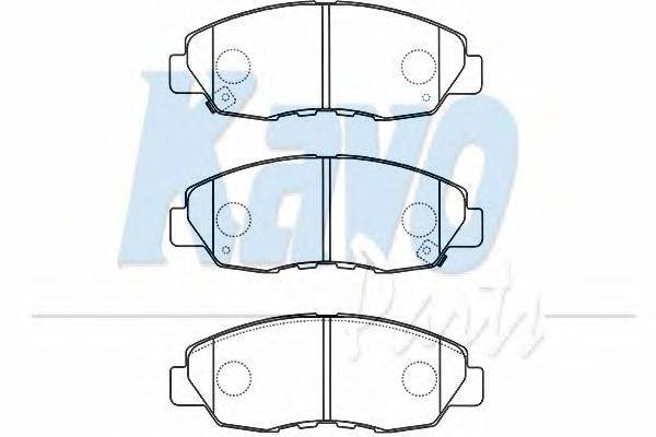 Комплект тормозных колодок, дисковый тормоз KAVO PARTS BP-2049