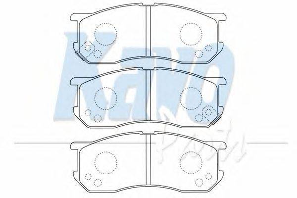 Комплект тормозных колодок, дисковый тормоз KAVO PARTS BP-9119