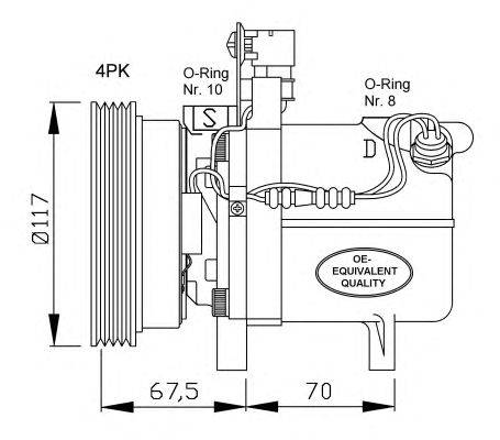 Компрессор, кондиционер NRF 32055