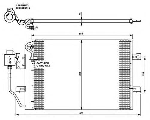 Конденсатор, кондиционер NRF 35309