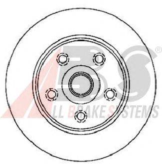 Тормозной диск A.B.S. 16681