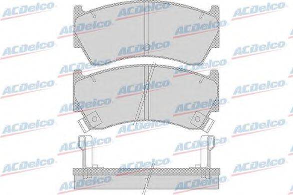 Комплект тормозных колодок, дисковый тормоз ACDelco AC058759D