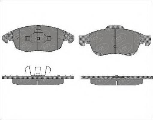 Комплект тормозных колодок, дисковый тормоз SCT Germany SP 497