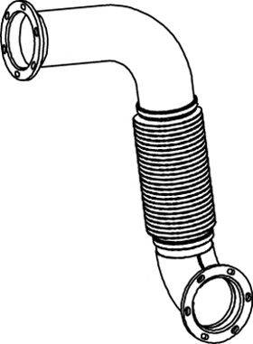 Труба выхлопного газа DINEX 54212