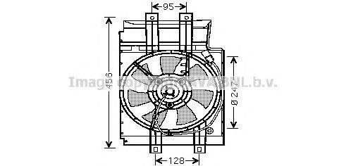 Вентилятор, охлаждение двигателя AVA QUALITY COOLING DN7519