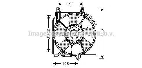Вентилятор, охлаждение двигателя AVA QUALITY COOLING DN7525