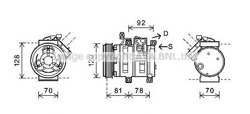 Компрессор, кондиционер AVA QUALITY COOLING DWK099