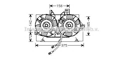 Вентилятор, охлаждение двигателя AVA QUALITY COOLING FD7539