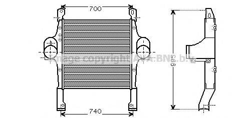 Интеркулер AVA QUALITY COOLING IV4083