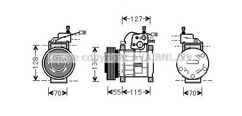 Компрессор, кондиционер AVA QUALITY COOLING JEK032