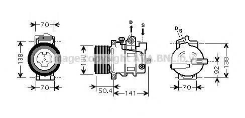 Компрессор, кондиционер AVA QUALITY COOLING MSK431