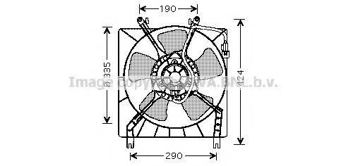 Вентилятор, охлаждение двигателя AVA QUALITY COOLING MT7511