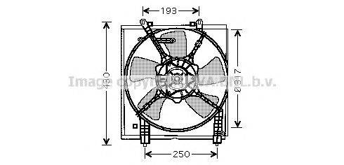 Вентилятор, охлаждение двигателя AVA QUALITY COOLING MT7517