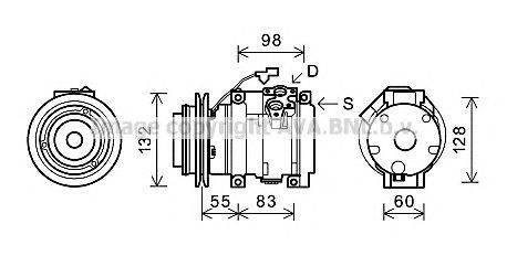 Компрессор, кондиционер AVA QUALITY COOLING MTK219