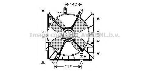 Вентилятор, охлаждение двигателя AVA QUALITY COOLING MZ7502