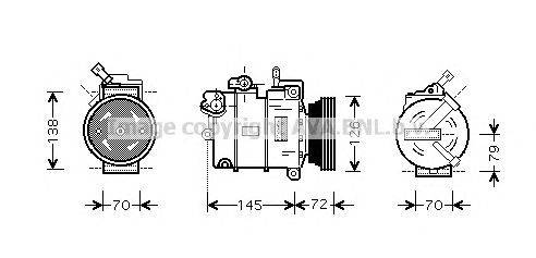 Компрессор, кондиционер AVA QUALITY COOLING OLK376