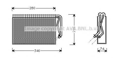 Испаритель, кондиционер AVA QUALITY COOLING OLV311