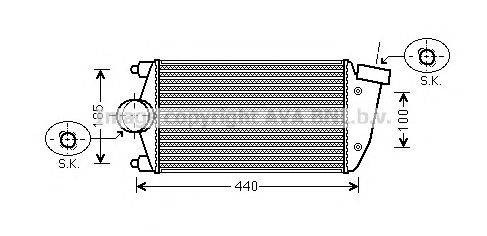 Интеркулер AVA QUALITY COOLING PR4068
