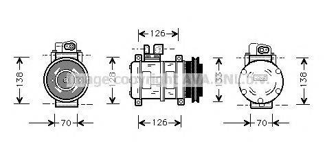 Компрессор, кондиционер AVA QUALITY COOLING PRK031