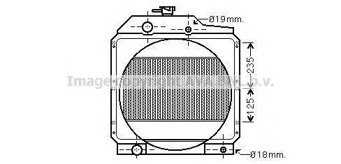 Радиатор, охлаждение двигателя AVA QUALITY COOLING RE2087