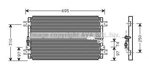 Конденсатор, кондиционер AVA QUALITY COOLING TO5263