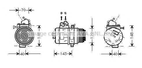 Компрессор, кондиционер AVA QUALITY COOLING TOK003