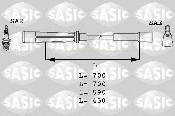 Комплект проводов зажигания SASIC 9284002